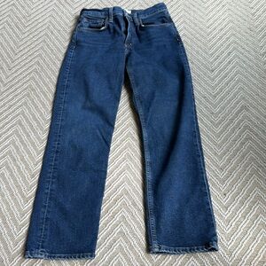 Agolde Dark Blue Straight-Leg Jeans